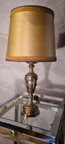 tres belle lampe empire  ,  1960  acier chrome doré  petite 