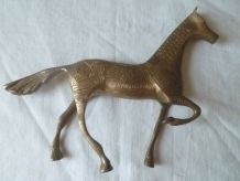 figurine, cheval en laiton, vintage