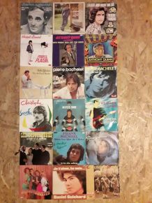 Lot de 18 vinyles 45t Variétée 60s 70s 