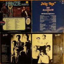 Lot de 2 Vinyles 33t et 1 Double  33t de Rock'n'Roll 50s 60 