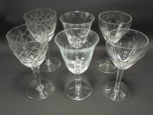 Ensemble de 6 anciens petits verres