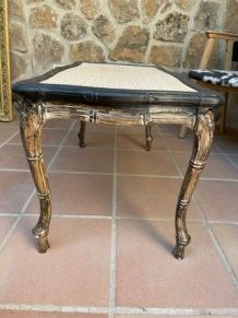 Table basse osier bambou