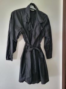 Tailleur robe et veste 1930 en voile bordeaux imprimée