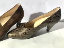 Chaussures Soulier Evelins vintage cuir