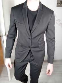 Élégant costume noir homme devred taille 52 veste 42 pantalo