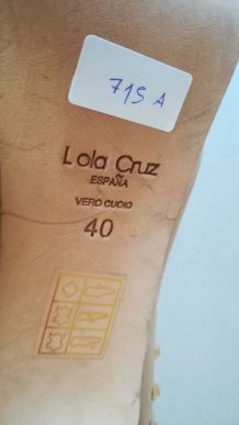 715A* Lola CRUZ sexy sandales haut de gamme cuir (40)