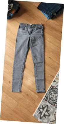 Levi's 720 high rise super skinny gris W27L30