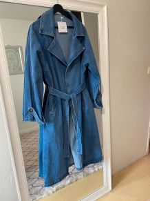 Long trench en jean