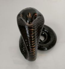 Cobra céramique laquée dorée - Vintage italien - 70's/80's