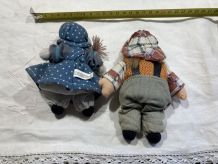 Couple poupées miniatures 
