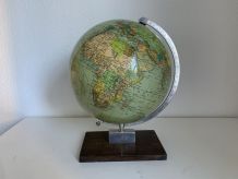 Globe vintage 1957 terrestre Berolina Erdglobus - 33 cm