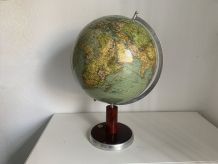 Globe vintage 1950 terrestre allemand Colomb - 53 cm