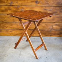 Table en bois pliante 