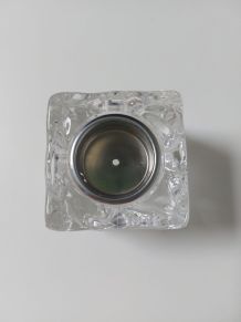 Briquet cubique verre glaçon vintage design
