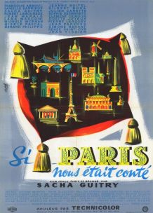 Affiche cinéma Si Paris nous était conté Sacha Guitry
