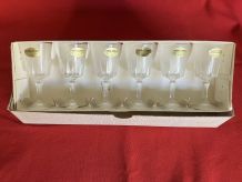 Cristal d'Arques/Versailles 6 verres à liqueurs 5cl