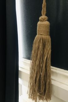 Pompon Tarbouche grand modèle jute et corde