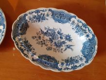 Lot 2 assiettes et 1 plat Ridgway Windsor England ancien