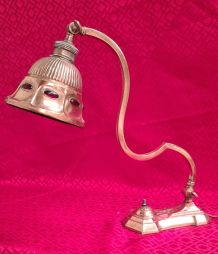 lampe art nouveau bronze laiton cuivré  ancienne  , 36x35  t