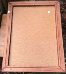 Grand miroir avec cadre en bois