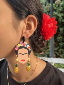 Boucles d'oreille Frida Ananas