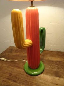 Lampe Cactus en céramique - François CHATAIN - 1980