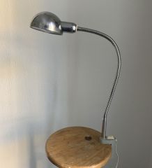 Lampe vintage 1950 à étau industrielle chromée Jumo 215 - 55