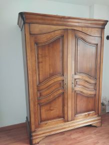 ARMOIRE PENDERIE BOIS MASSIF