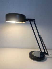 Lampe vintage 1950 industrielle type Jumo noire - 35 cm