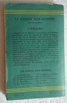 L'Hallali - La Chasse aux Hommes Paul Vialar - 1953