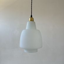 ANCIENNE SUSPENSION EN OPALINE VINTAGE