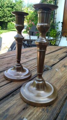 Lot de 2 bougeoirs 