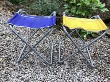 Paire de chaises pliantes vintage 80 s