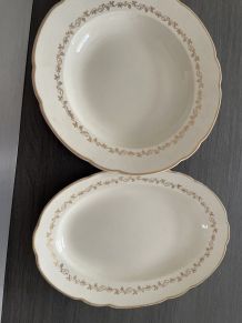 Service villeroy et bosch 16 assiettes  2 plats 