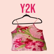 Y2k floral top vintage