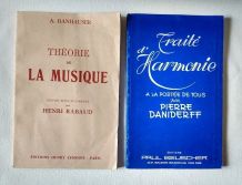 Lot 2 livres : Harmonie P Daniderff et Théorie Musique