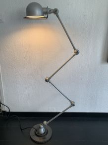 Lampe Jielde vintage 1960 usine 4 bras gris métallisé - 150 