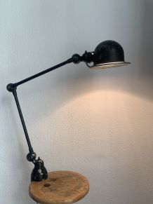 Lampe vintage 1960 Jielde 2 bras noire mat d'origine - 100 c