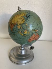 Globe terrestre vintage 1962 mappemonde Taride - 25 cm