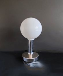 lampe globe opaline