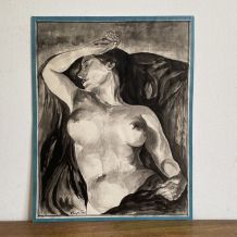 Tableau. Portrait de femme. 1980