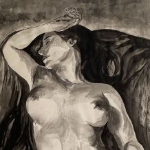 Tableau. Portrait de femme. 1980