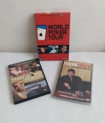 Lot de 3 DVD sur le poker. 