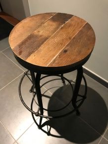 Tabouret industriel vintage