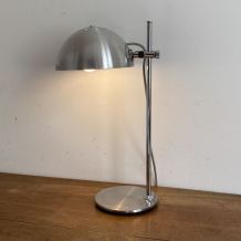 Lampe Jean GANDELIN. 1970. Space age. Inox brossé.