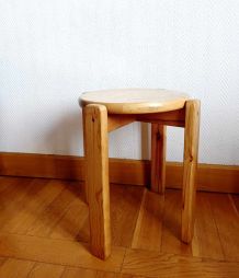 Tabouret scandinave en pin massif 