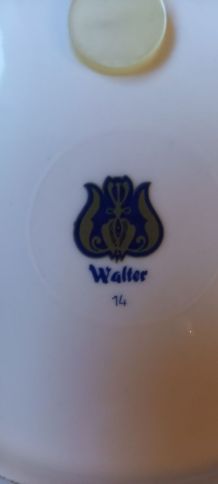 2 assiettes  Walter 