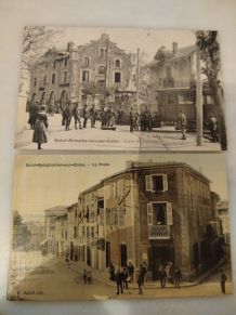 Lot carte postale St Symphorien Sur Coise. 1906 et 1907