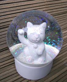 chat dans une bulle