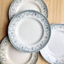 4 assiettes plates terre de fer Hamage "Wilbur"